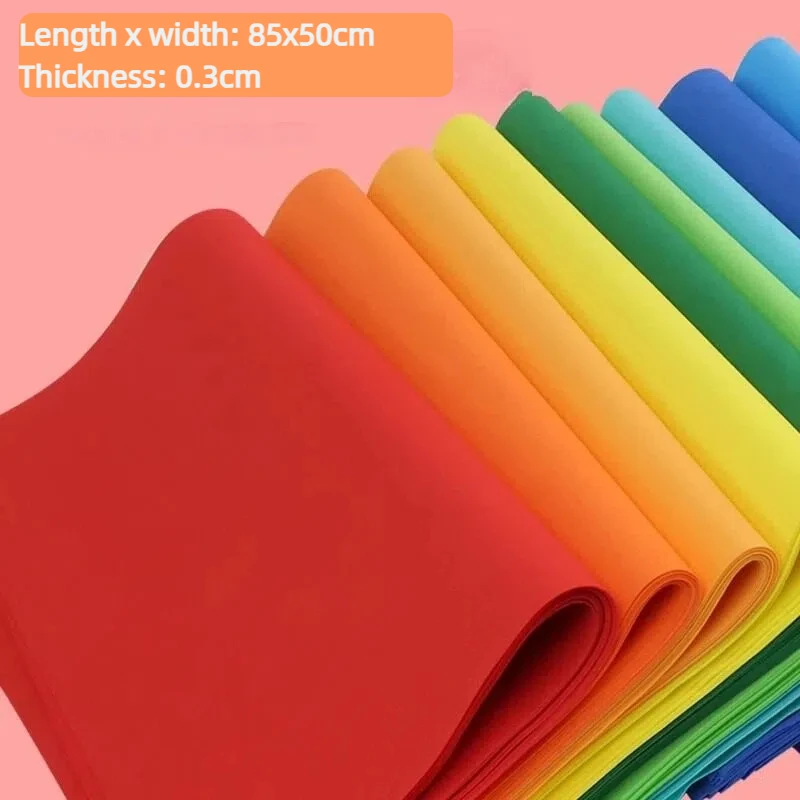 5pcs Thicknes 3mm ﻿85x50cm Multi Colorful EVA Foam Sheet Cosplay EVA Rubber Handmade DIY Cut Sponge Paper For Arts Crafts