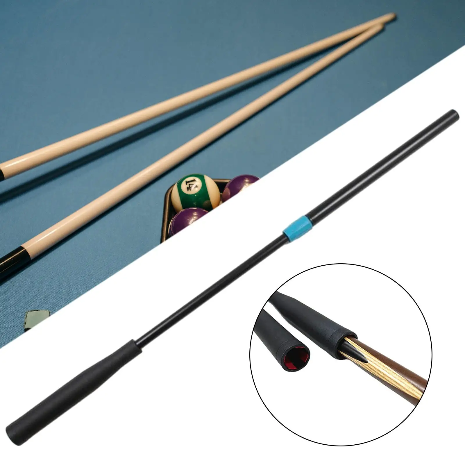 Snooker Pool Cue Extension, Professional High Strength Tool, Telescopic Billiard