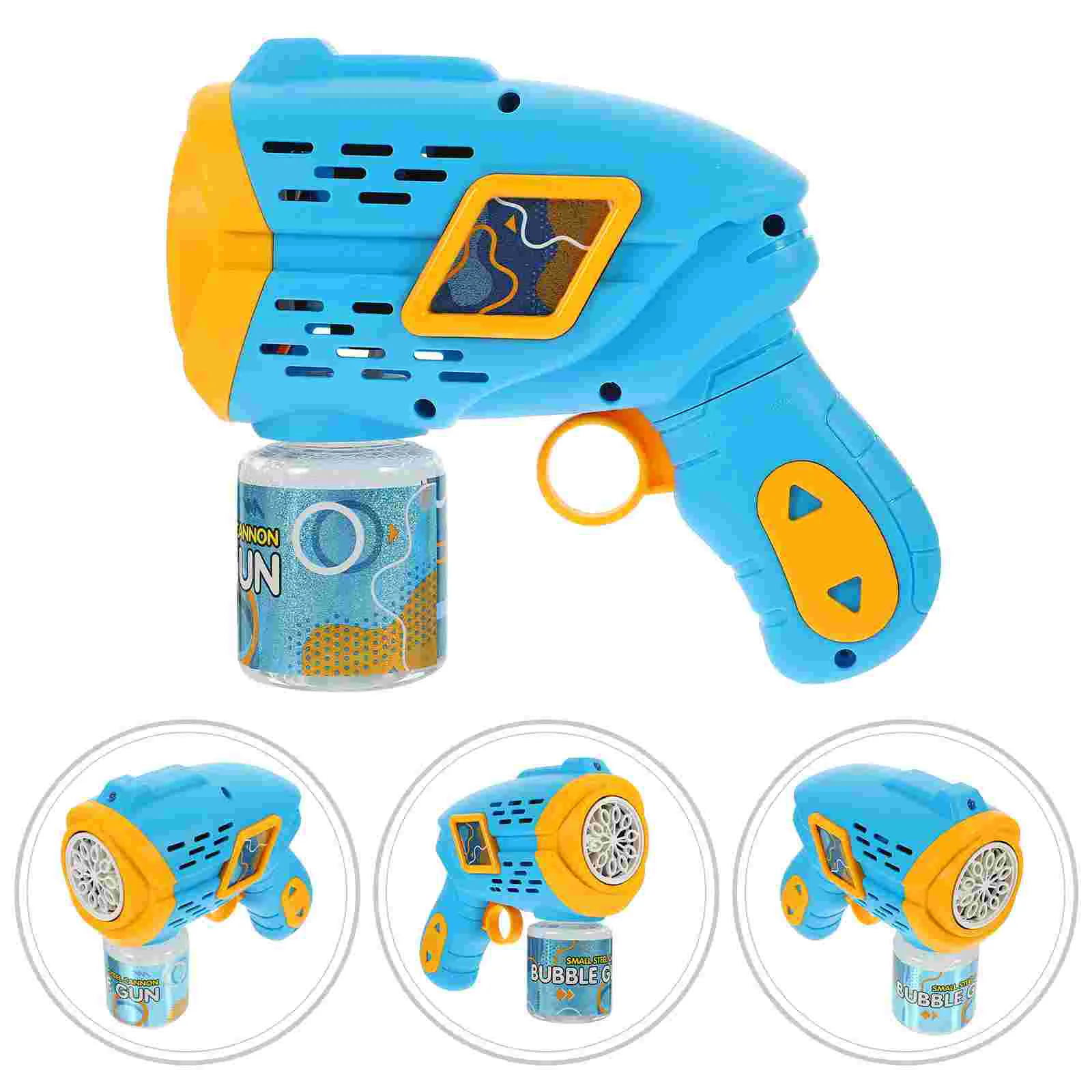 Waterproof Fully Automatic Gatling Children's Handheld Bubble Machine (sky Blue) Tinplate Kids Money Piggy Bank Maker Pool