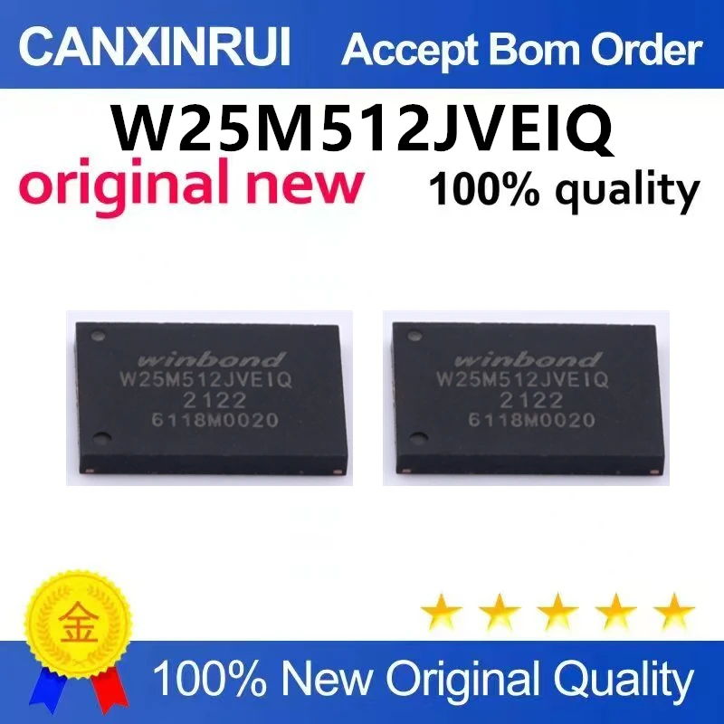 （5pcs-10pcs）New original patch W25Q512JVEIQ WSON-8 3V 512M bit serial flash memory chip