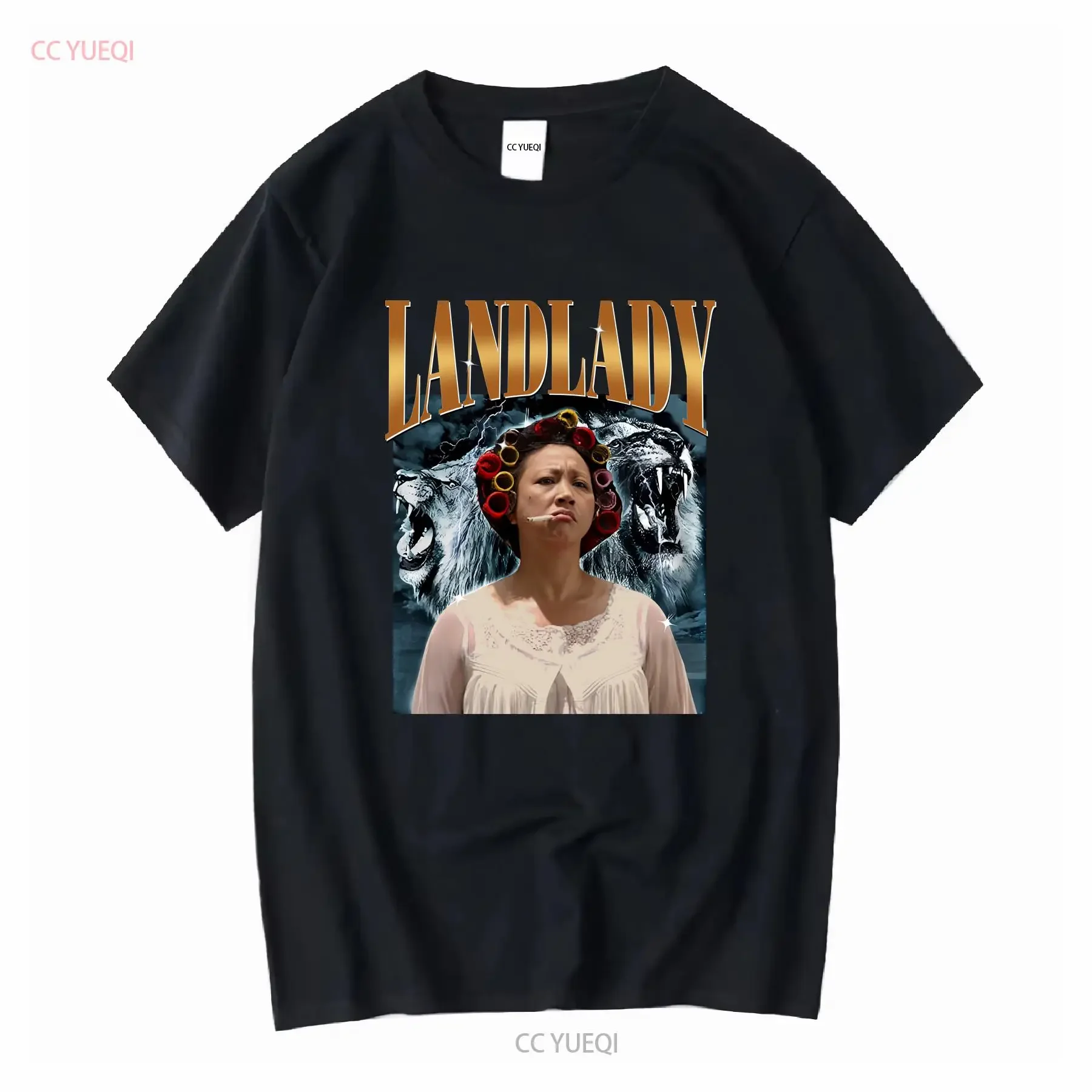 HOT LANDLADY Kungfu Hustle camiseta Yuen Qiu Kung Fu Vintage S 5XL vintage lavado suave ligeramente diseñador ropa homme gráfico