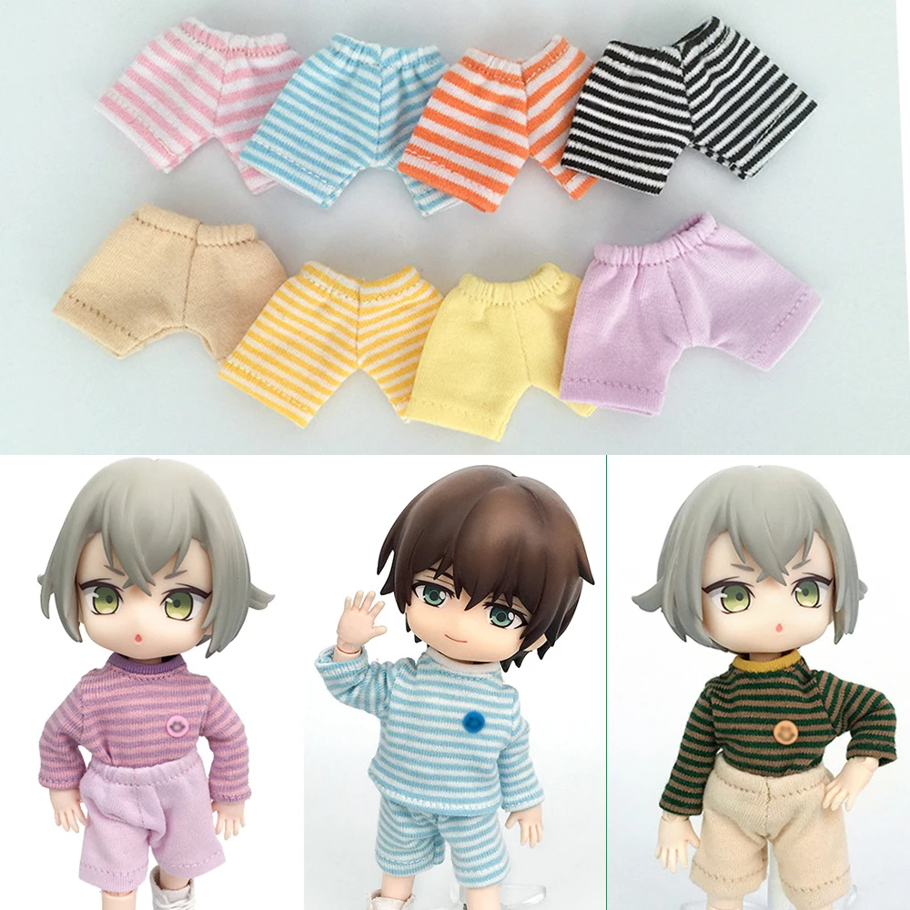 New Doll Cute Cotton Short Pants Ob11 Doll Clothes Denim Shorts For Nendoroids Obitsu11,Ob11,1/12 Bjd Doll Accessories Clothing