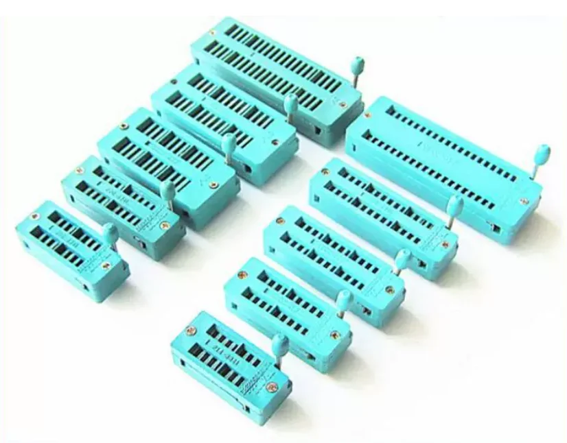2PCS 18Pin/20Pin/24Pin/28Pin/32Pin/40Pin 16P/18P/20/24P/28P Zif Socket  Ic Socket 14PIN Test Universal Zif Sockets 14P DIP 16Pin