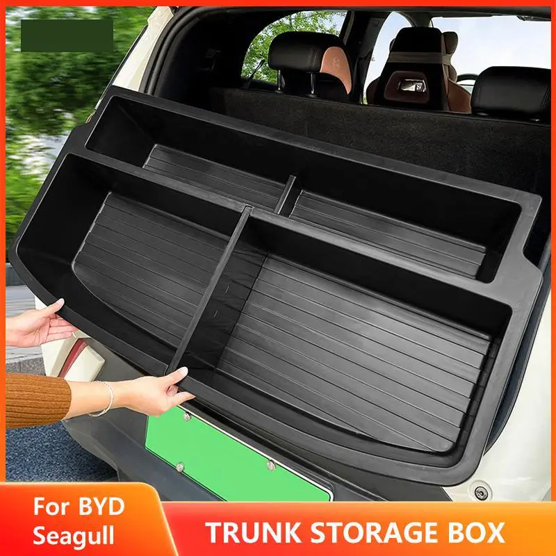 Hidden Trunk Bottom Storage Box Cargo Organizer For BYD Seagull Dolphin Surf 2023-2025 ABS Material Filling Extension Box