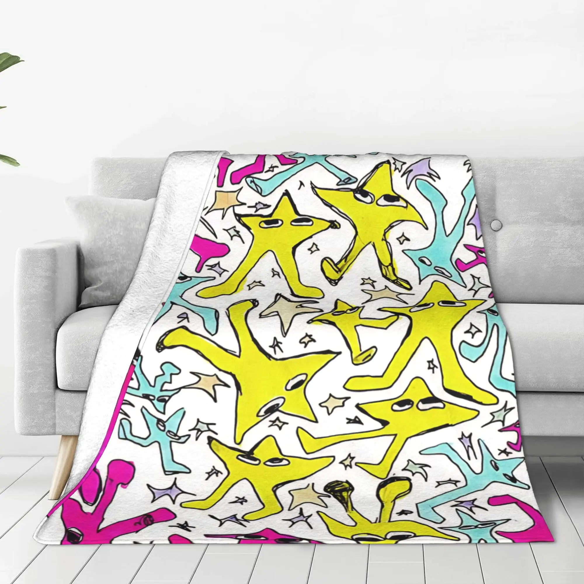 1PC Home Cute Room Decor the original Starwalker Blanket Throw Blanket Deltarune Novelty Warm Blanket All Season