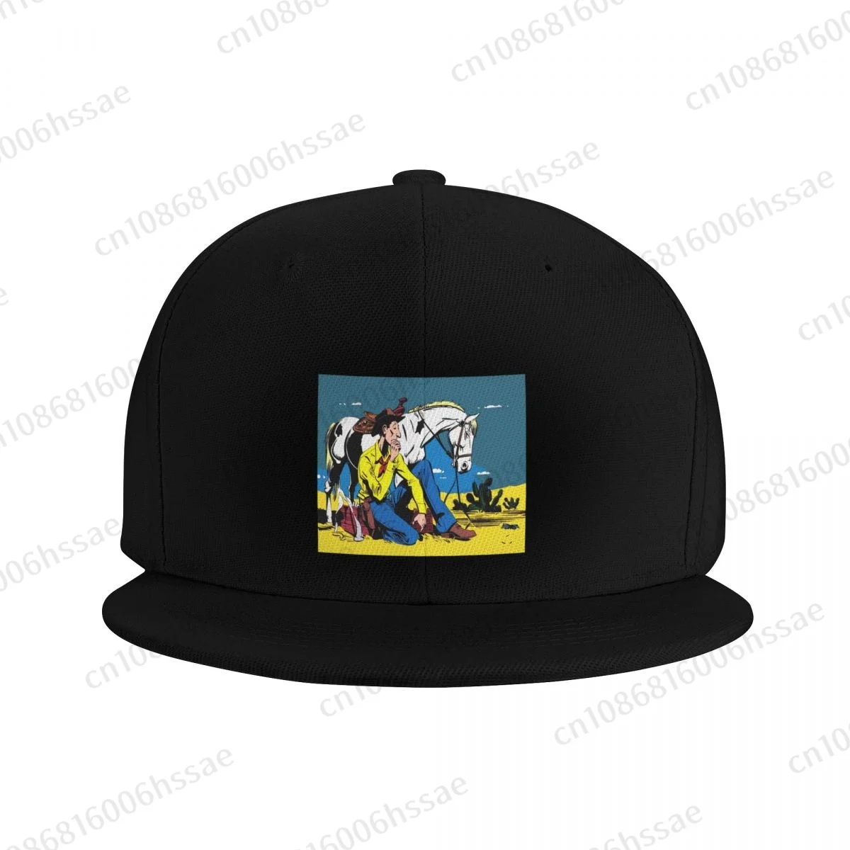 Lucky Luke Anime Cartoon Cowboy Hip Hop Baseball Caps Fashionable Outdoor Hat Running Adult Men Women Flat Hats