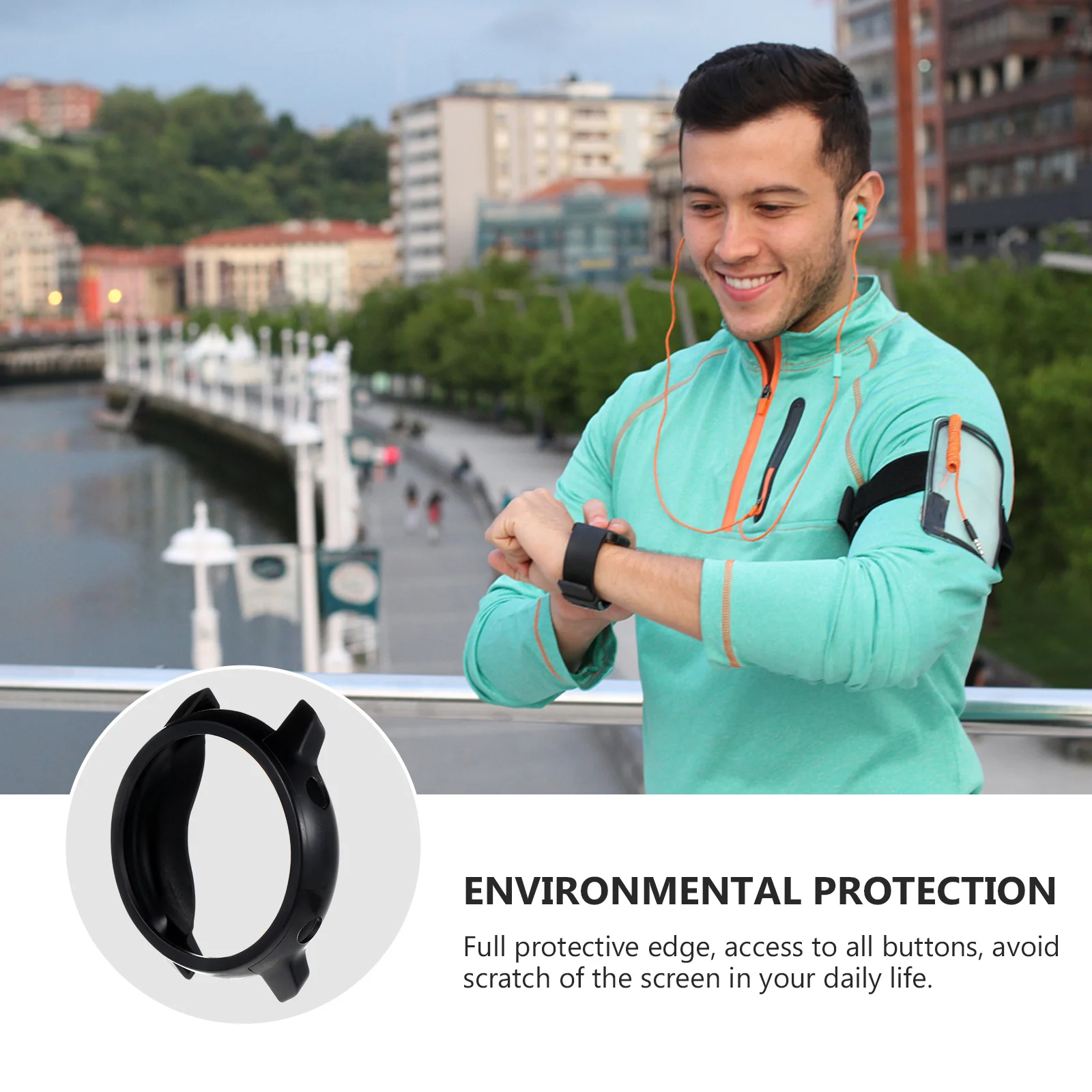 

1Pcs Tpu Watch Protective Case Cover Durable Shockproof Scratch Guard Slim Fit for Smartwatch Accessories Watch Protective Case