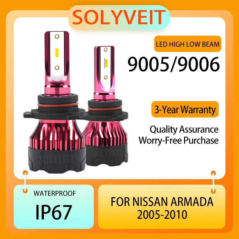 

Long Lifespan Simple Installation Quick Start 9005 9006 LED HIGH LOW BEAM BULBS FOR Nissan Armada 2005 2006 2007 2008 2009 2010