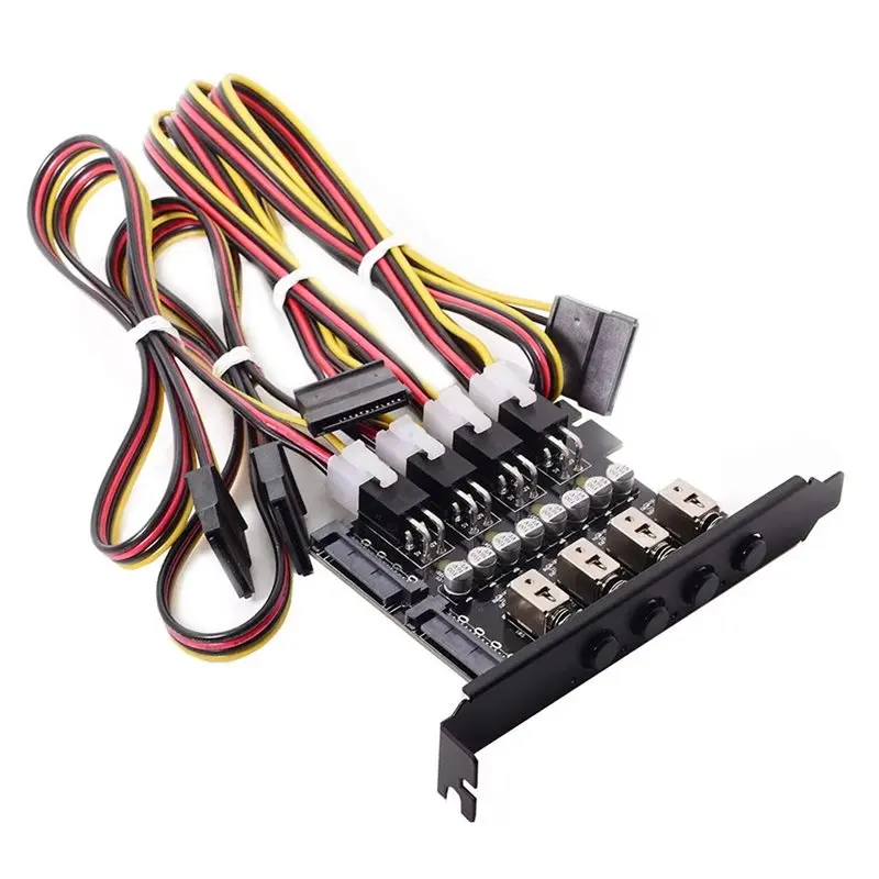 

HDD Power Switch 4-Port HDD SSD Controlle R Hard Disk Management Selector SATA Drive Switcher Hard Drive Connector