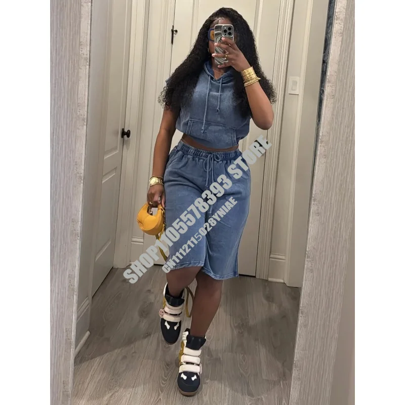

Streetwear Casual Pants Outfits Sexy Women Two Pieces Elegant Vintage Sports Matching Set Hooded Top+Trousers