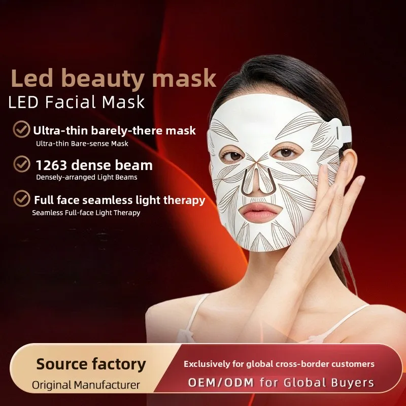 Silicone Red Light Beauty Mask Photon Rejuvenation Beauty Mask