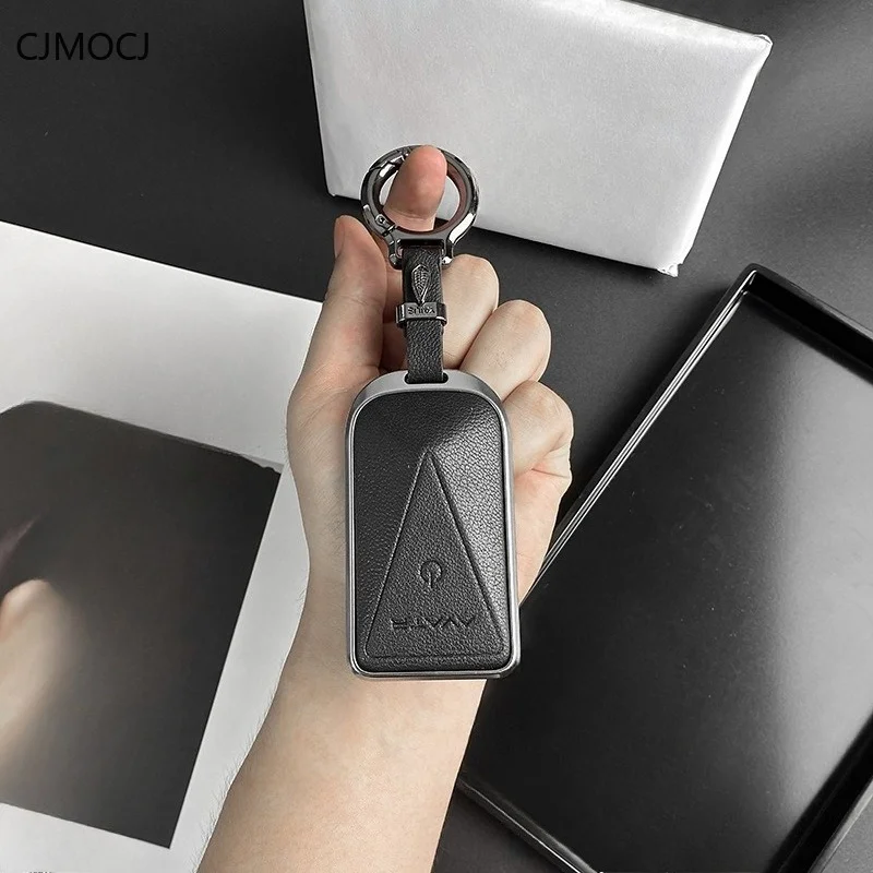 For 2024-2025 Avatr 06 07 11 12 Key Case Cover, Aluminum Alloy Key Fob Shell,Shockproof Luxury Smart Keychain, Avatr Accessories