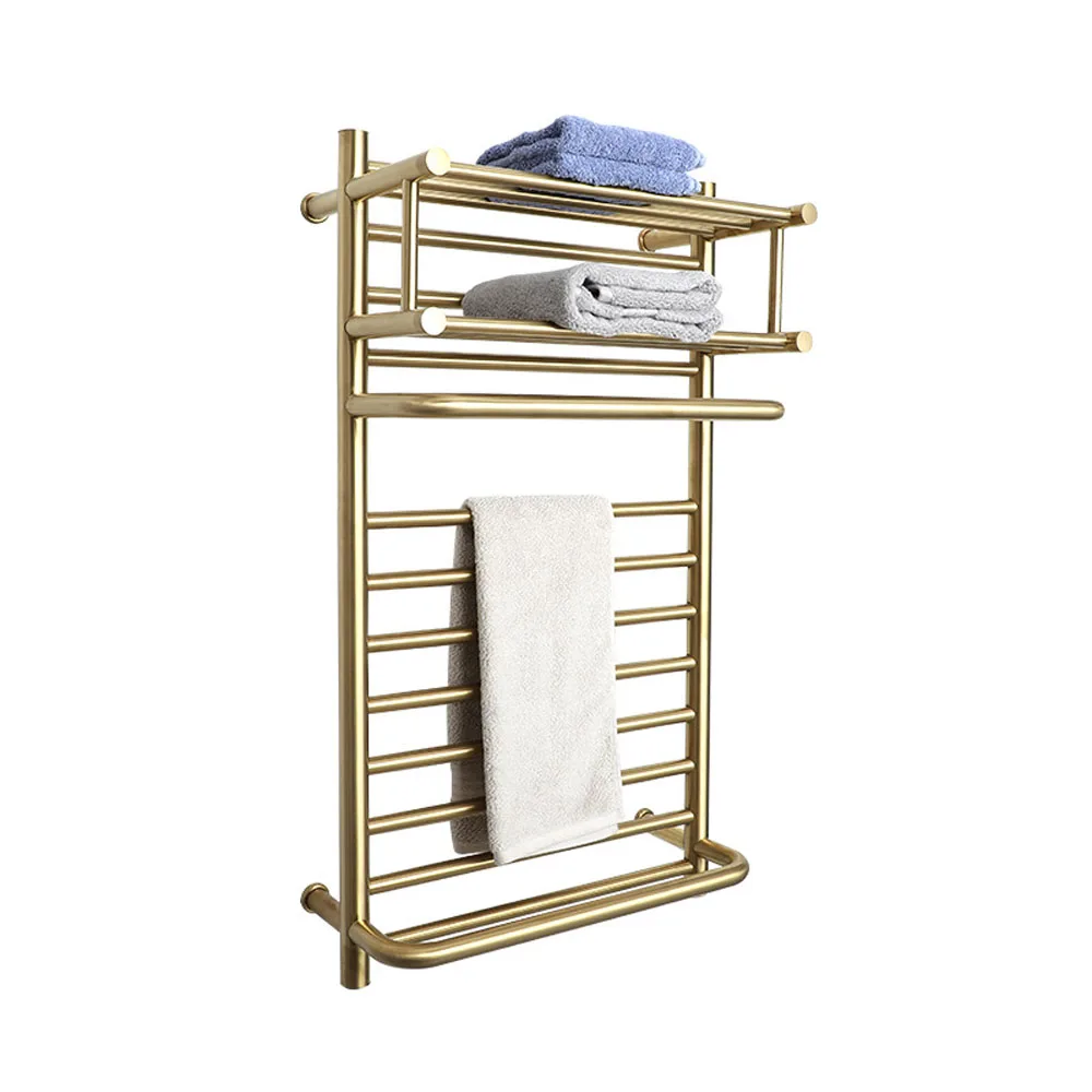 Bathroom Equipment Electric Heated Towel Rack Heated Towel Rail Wall Mounted  Stainless Steel Towel Warmer