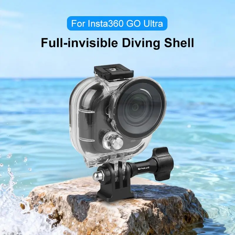 PULUZ 50m Thumb Camera Dive Housing Cover For Insta360 GO Ultra Waterproof Case