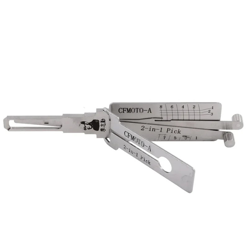 Original Lishi 2 in 1 Locksmith Tools For CFMOTO 250SR 250NK 650MT 650NK Car Door Cylinder Unlocking Decoding Tool