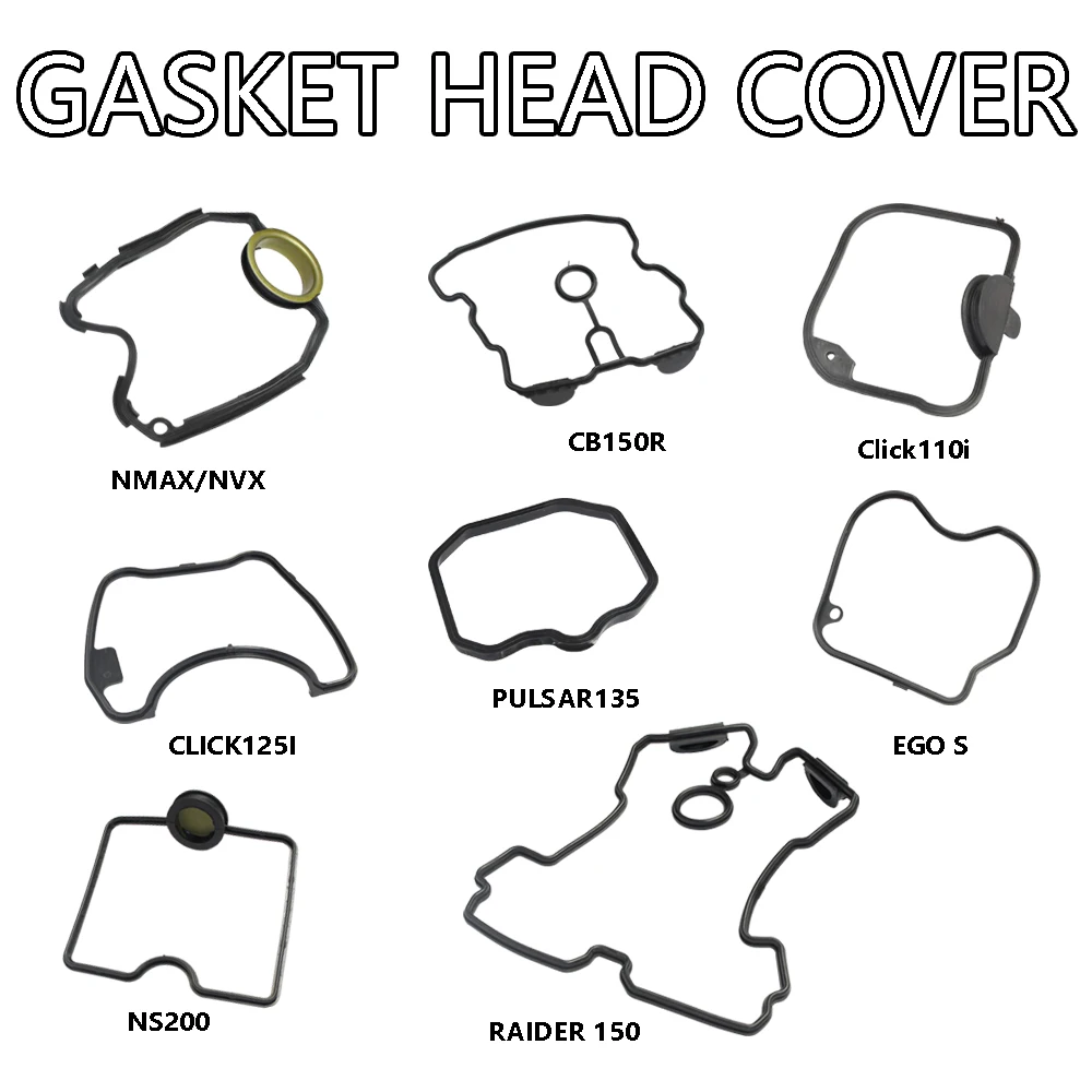 

For Head Cover Gasket Vario Pcx Adv Click 125 150 Cbr Rs150 Ns200 Raider 125 150 Aerox Nvx Nmax V1 V2 Sniper155 Rouser135 Ct150