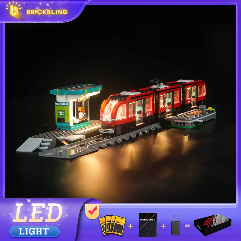 

Brick Bling LED Light 60423 Set Suitable for Downtown Streetcar and Station Building Blocks Gift (Lighting Accessories Only)