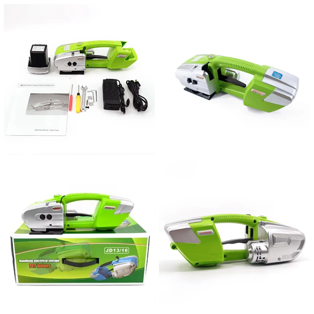 

STLF OYPLightweight JD13/16 Battery Strapping Tool Plastic Belt Electric Packer Strapping Banding Baler for PET PP Straps