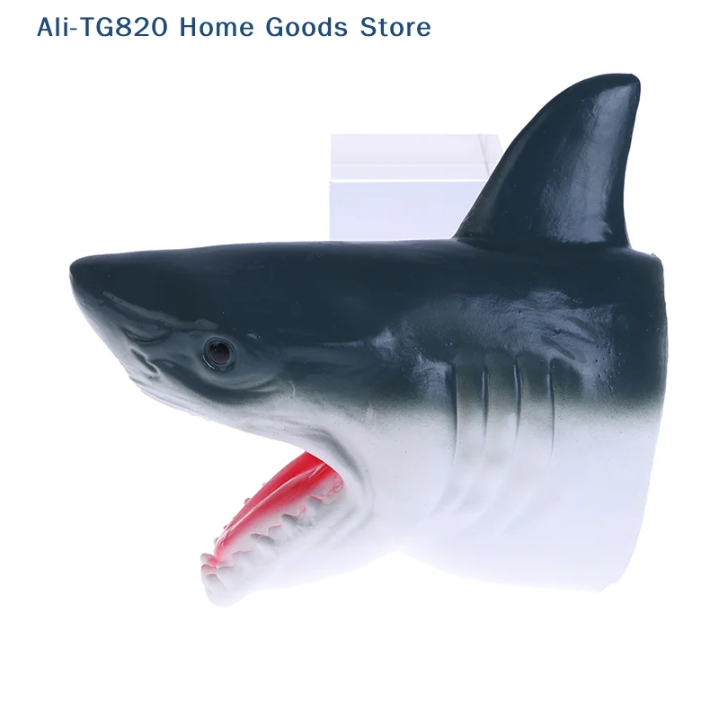 

[TG820]Shark Arm Glove Hand Puppet Toy Soft Rubber Shark Glove Interactive Toy