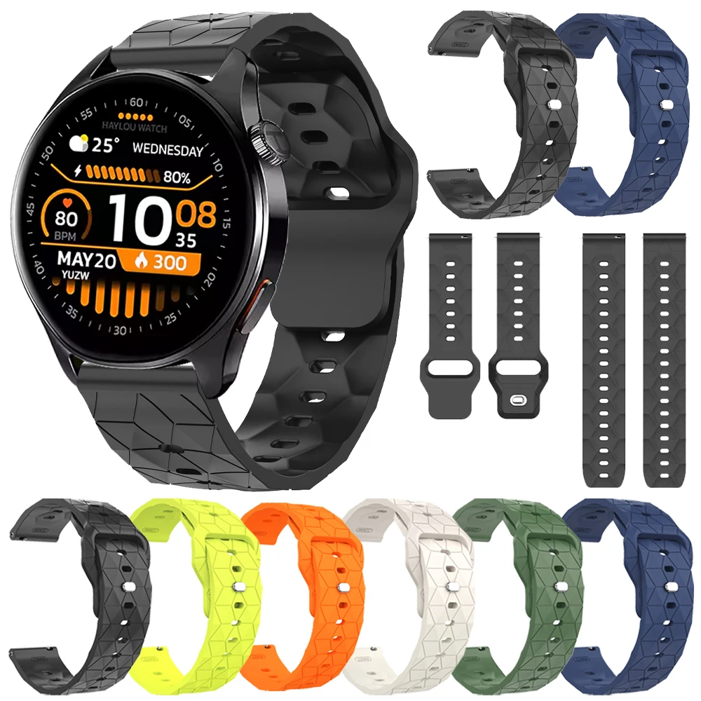 22mm Silikonarmband für HAYLOU Watch 4S GPS Smartwatch, Armband für HAYLOU Solar 5 Ultra R8 S8 S6/LS02 Pro/Plus RT3