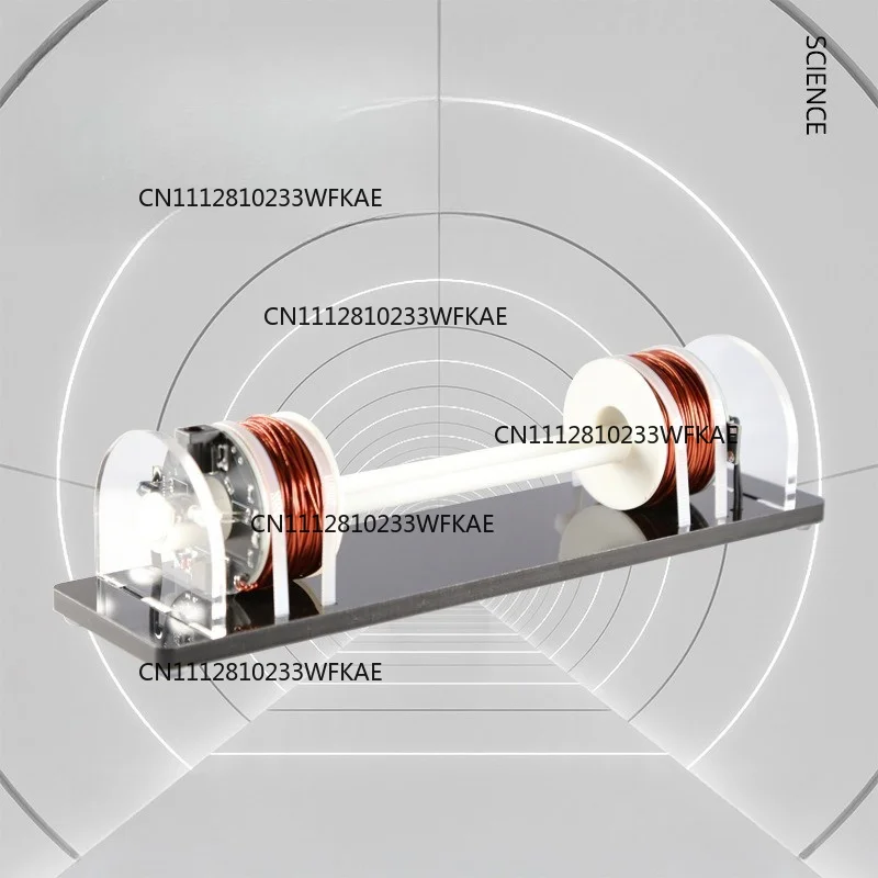 Linear reciprocating small ball pendulum collider model electromagnetic induction principle demonstration teaching aids