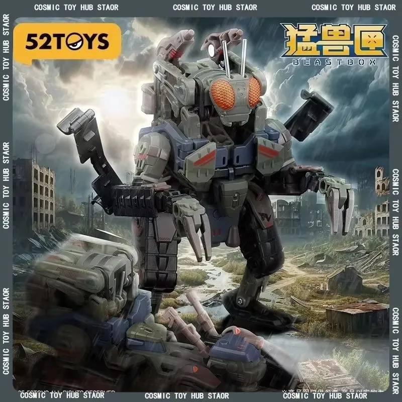 

52toys Beast Box Super Beast Machine Zombie Track Deformation Toy Animal Mech Tractor Model Action Doll Custom Festival Gift
