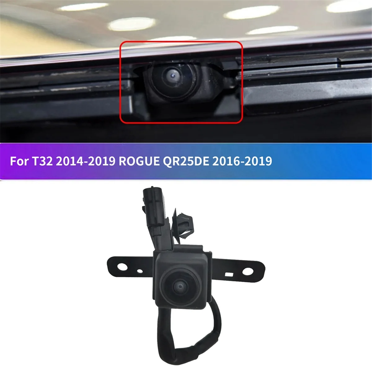 Front View Parking Camera Parking Aid Camera for Nissan X-TRAIL T32 2014-2019 ROGUE QR25DE 16-19 284F1-6FL1A 284F16FL1A