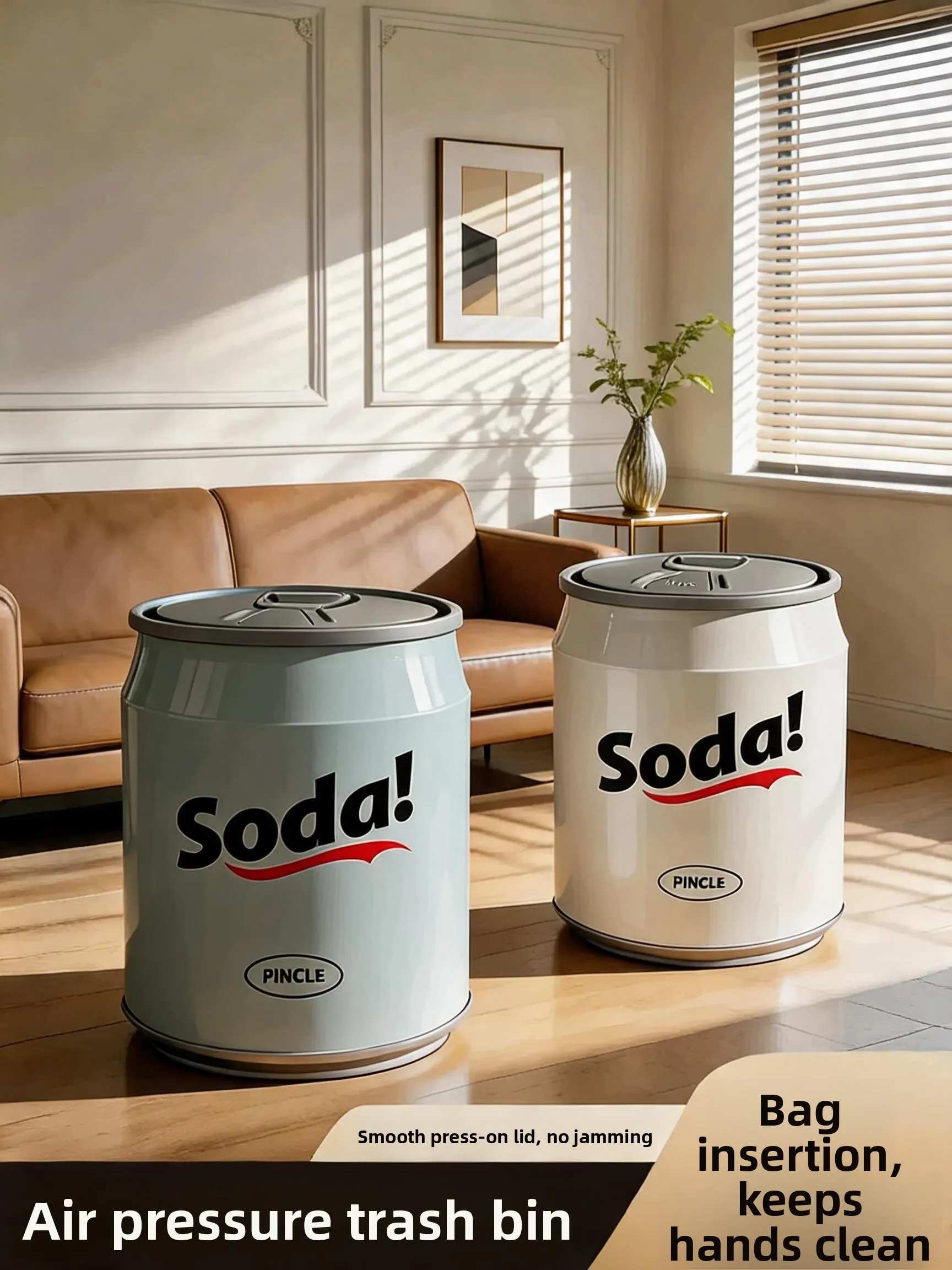 creative-kitchen-bathroom-trash-can-with-cover-wheels-press-absorption-home-use-bedroom-living-room-metal-canister-bin