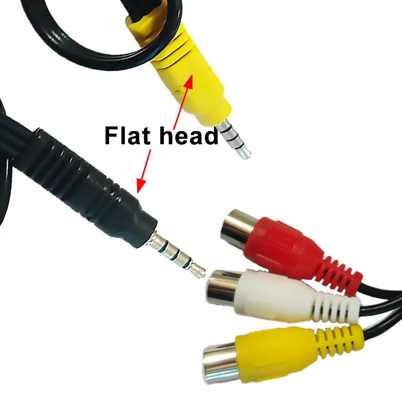 DC 3.5MM To Jack 3 RCA Cable Video Component AV Adapter Cable For