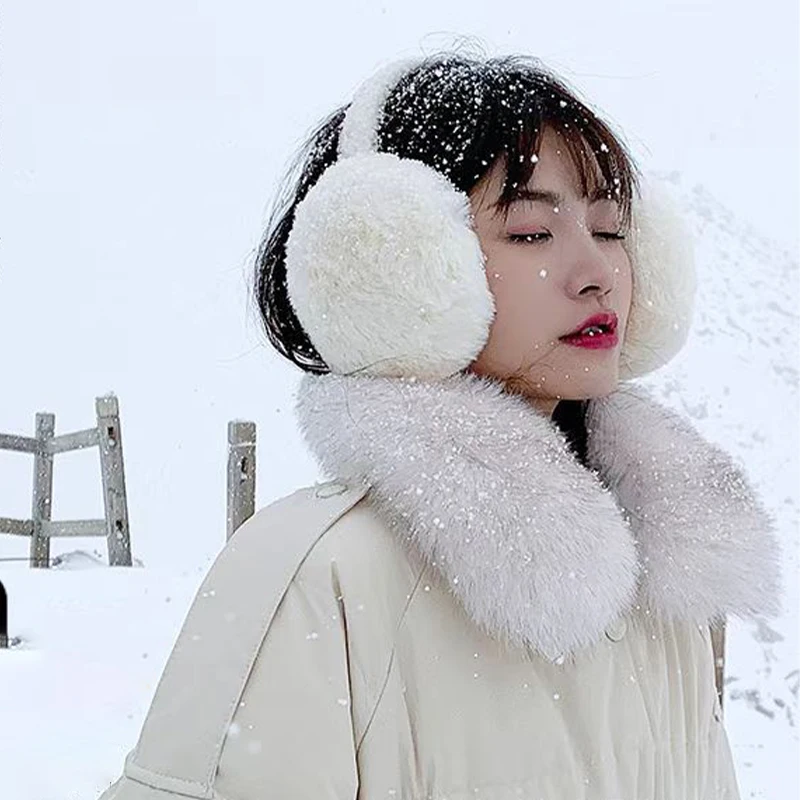 Модные милые наушники с героями мультфильмов, теплые утолщенные наушники, зимние антифриз