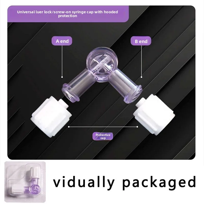 Two way water light mixing device, compound needle tube, mixing and dispensing, rotary double pass disposable joint two-way tube