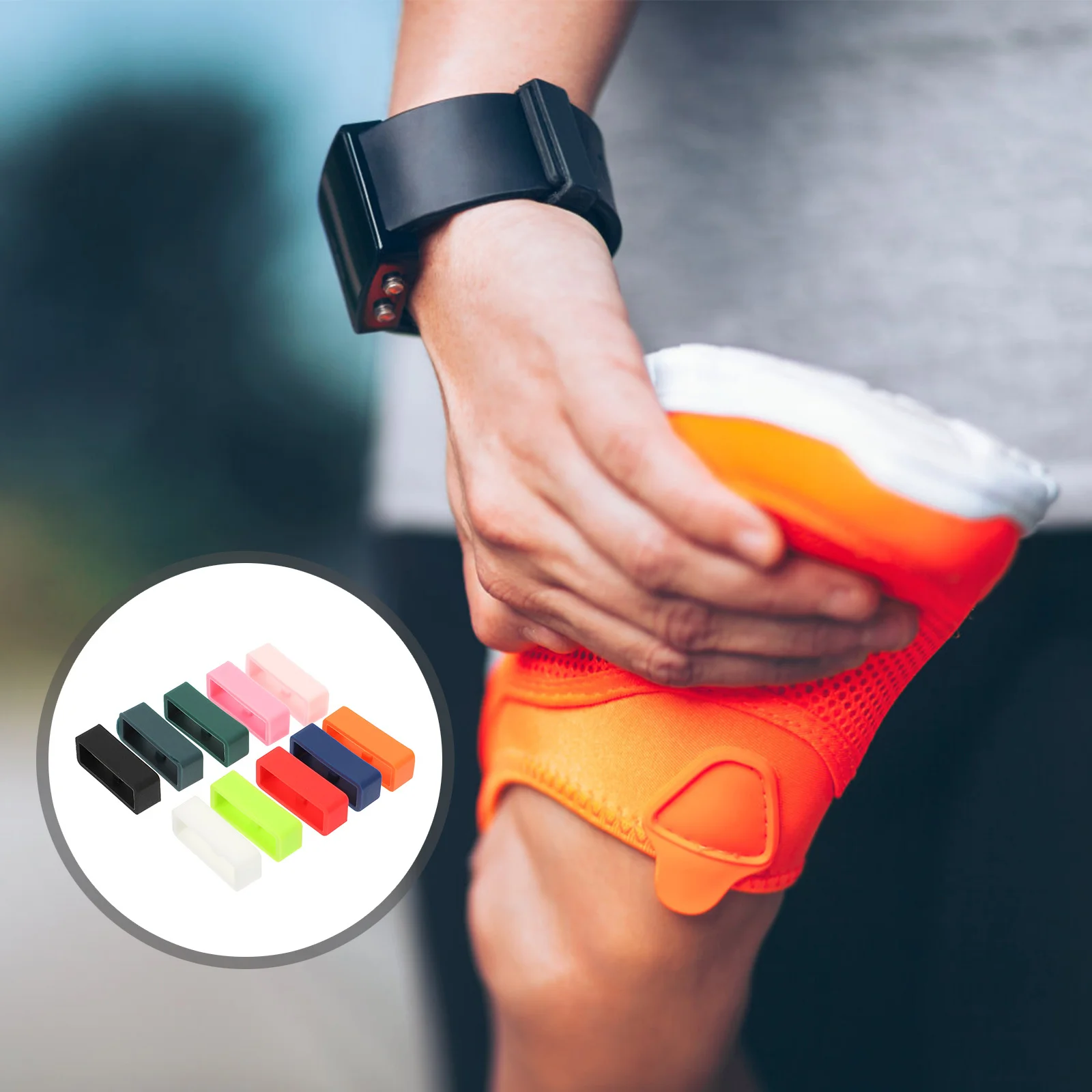 

25Pcs Silicone Watch Band Loop High-Quality Flexible Watchband Keeper Smooth Comfortable Easy to Install Replacement for Metal