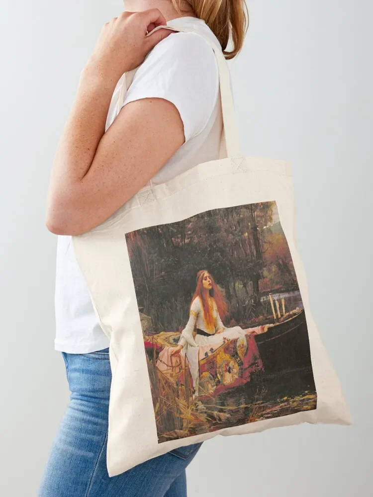 John William Waterhouse - The Lady of Shalott Tote Bag tote screen canvas cute