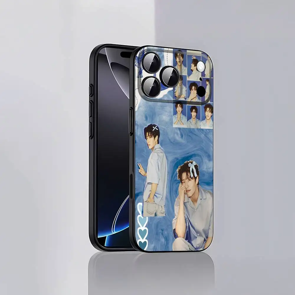 حافظة هاتف K-Kang Ha Neul HaNeul لهاتف iPhone 17,16,15,14,13,12,Pro,Max,Plus,E,SE4,Air,غطاء ناعم أسود صغير