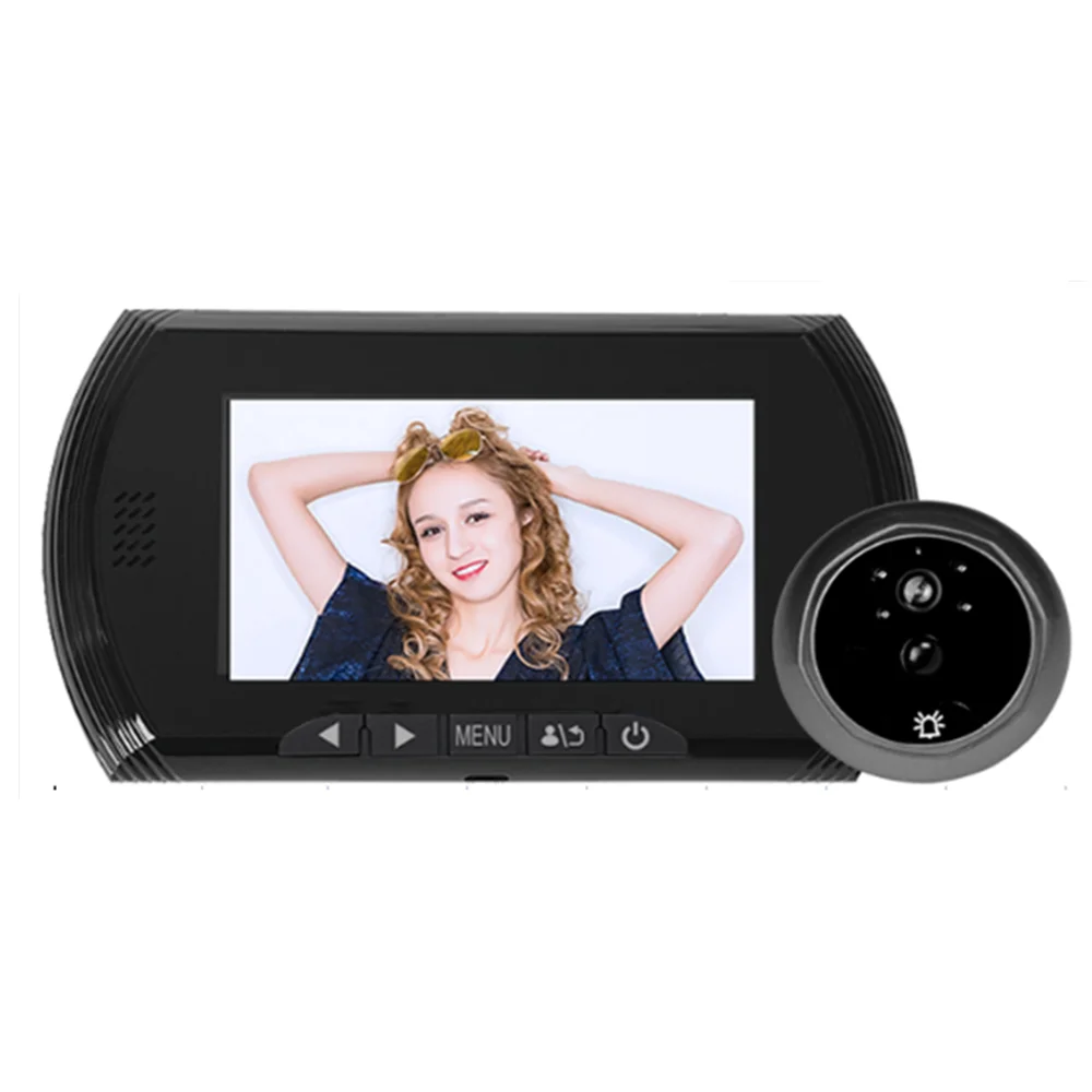 4.5 Polegada ips tela 720p vídeo porta telefone grande ângulo de 166 graus visual visor da porta detecção movimento espectador olho mágico câmera da porta