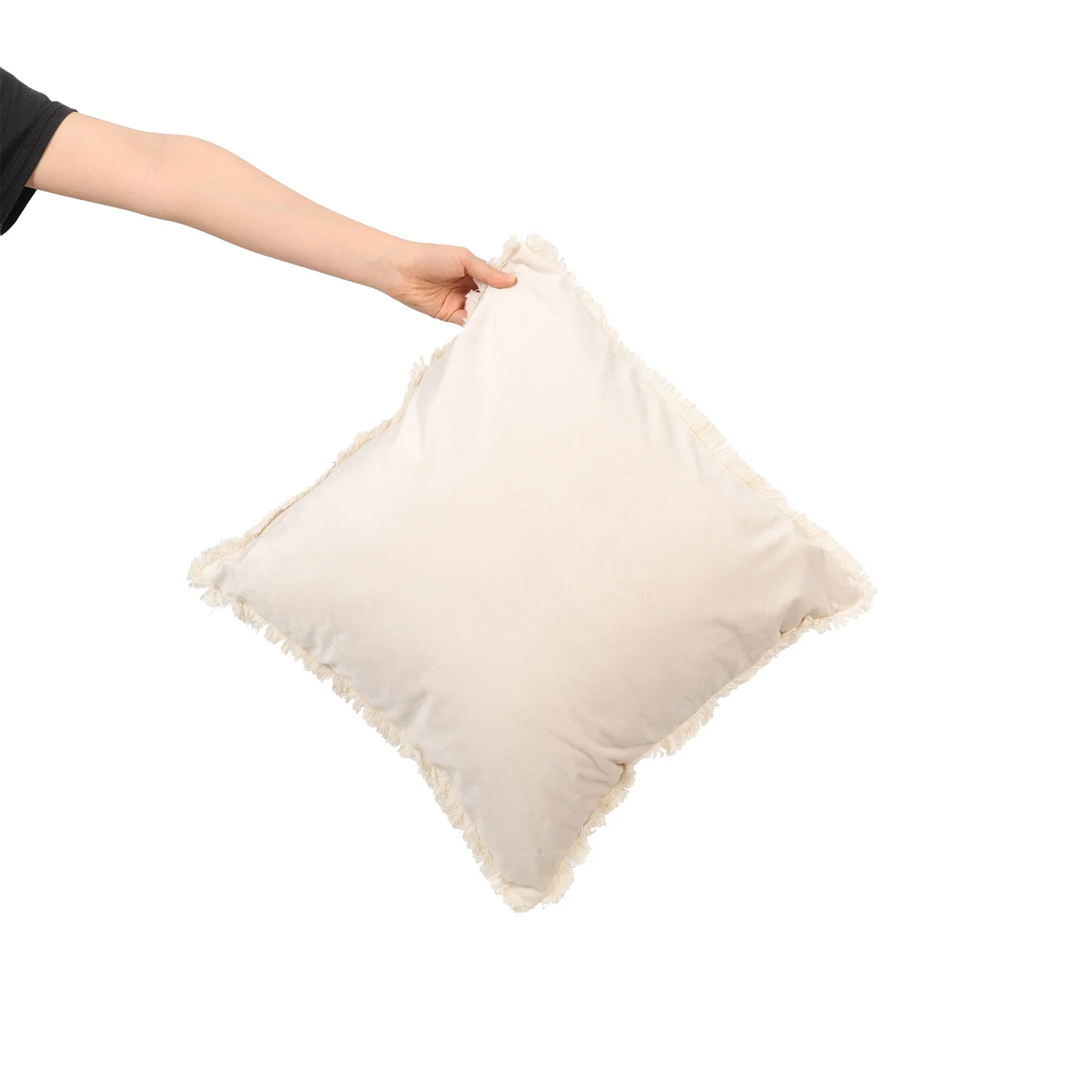 

2Pcs Square Decorative Pillow Covers Soft Sofa Throw Pillowcase Simple Style Home Cushion Cover Washable Pillowcase