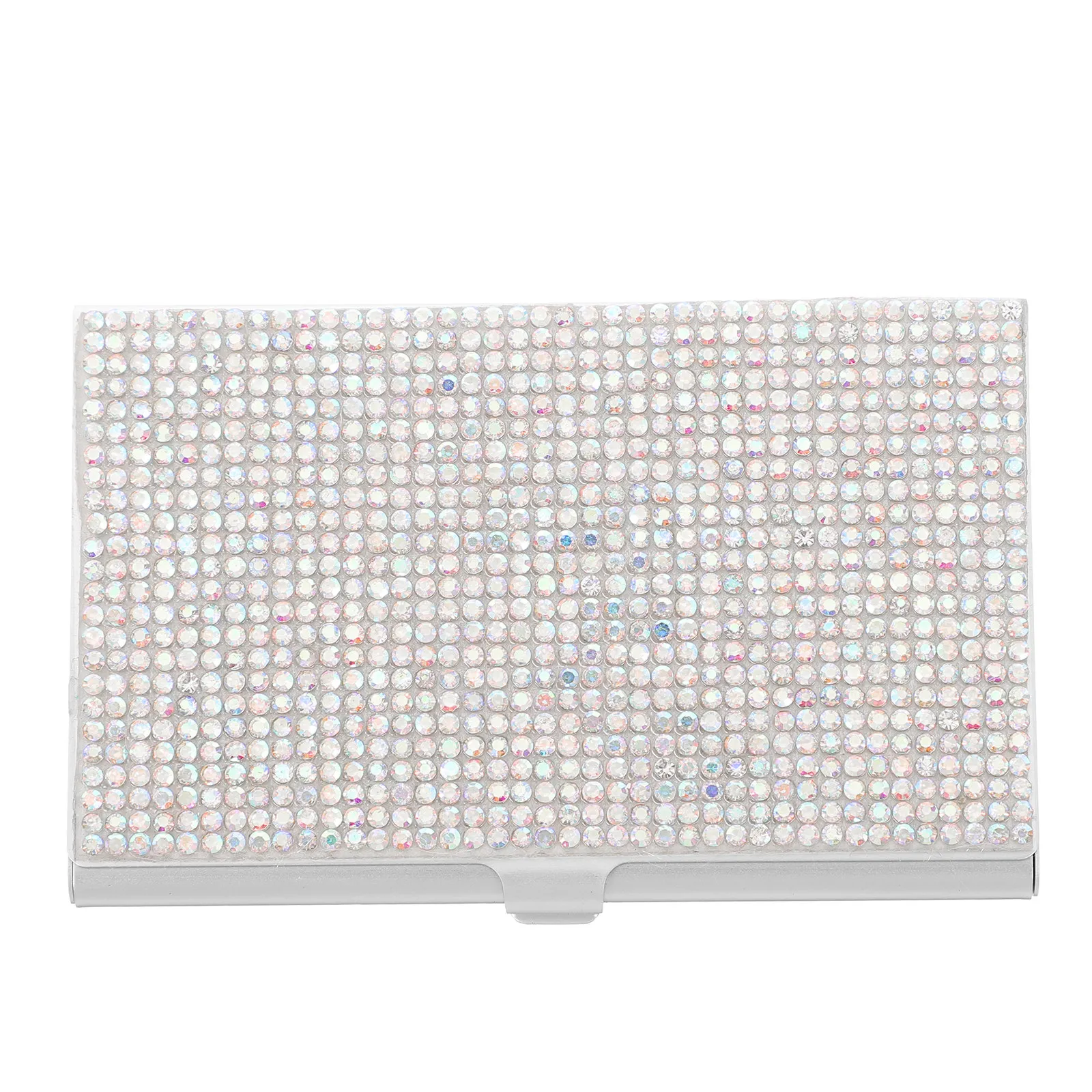 Portatarjetas Water Diamond, caja compacta portátil para tarjetas de oficina, organizador de escritorio estable, estuche de almacenamiento de tarjetas de gran capacidad