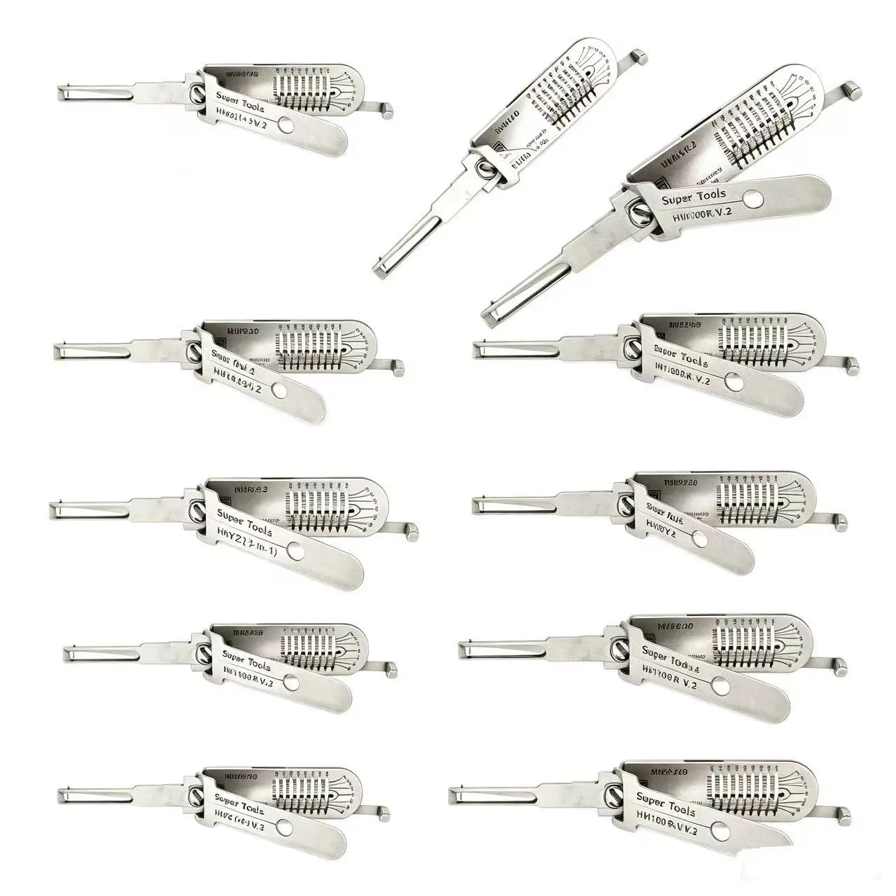 

Cupid Super Tools 2-in-1 Lock Pick & Decoder HU92 HU64 VA2 HU66 TOY2 HU100R SIP22 Professional Auto Locksmith Tool Set