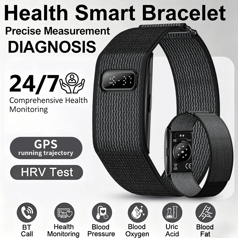 Smartwatch Fitness 2026 com Tela Pequena, Pulseira Esportiva à Prova d'Água, Monitor de Frequência Cardíaca, Saúde, GPS e Rastreamento de Corrida