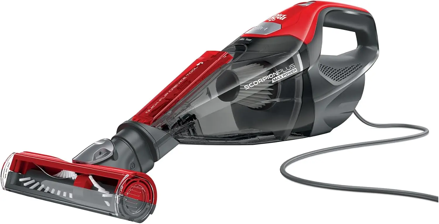 

Scorpion Plus Handheld Vacuum Cleaner, Powerful Suction, Lightweight, Includes Pivoting Stair and Upholstery Tool