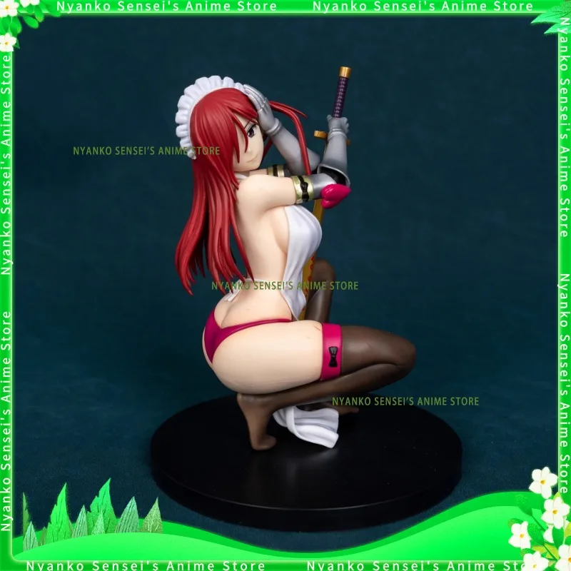 

В наличии FAIRY TAIL Armor Erza Scarlet Squatting Maid 19 см Рисунок Аниме Модели Игрушечная Кукла Декоративный Орнамент Коллекционная