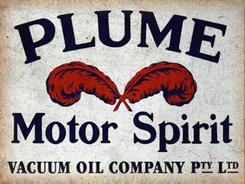 Plume oil, Retro vintage style metal sign man cave shed Home Decor plaque sign