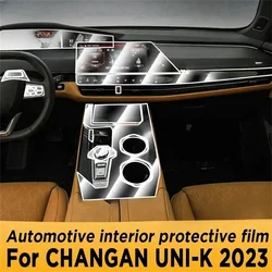 TPU Car Accessories Car Door Center Console Media Dashboard Navigation Anti-scratch Protector Film For CHANGAN UNI-K 2023