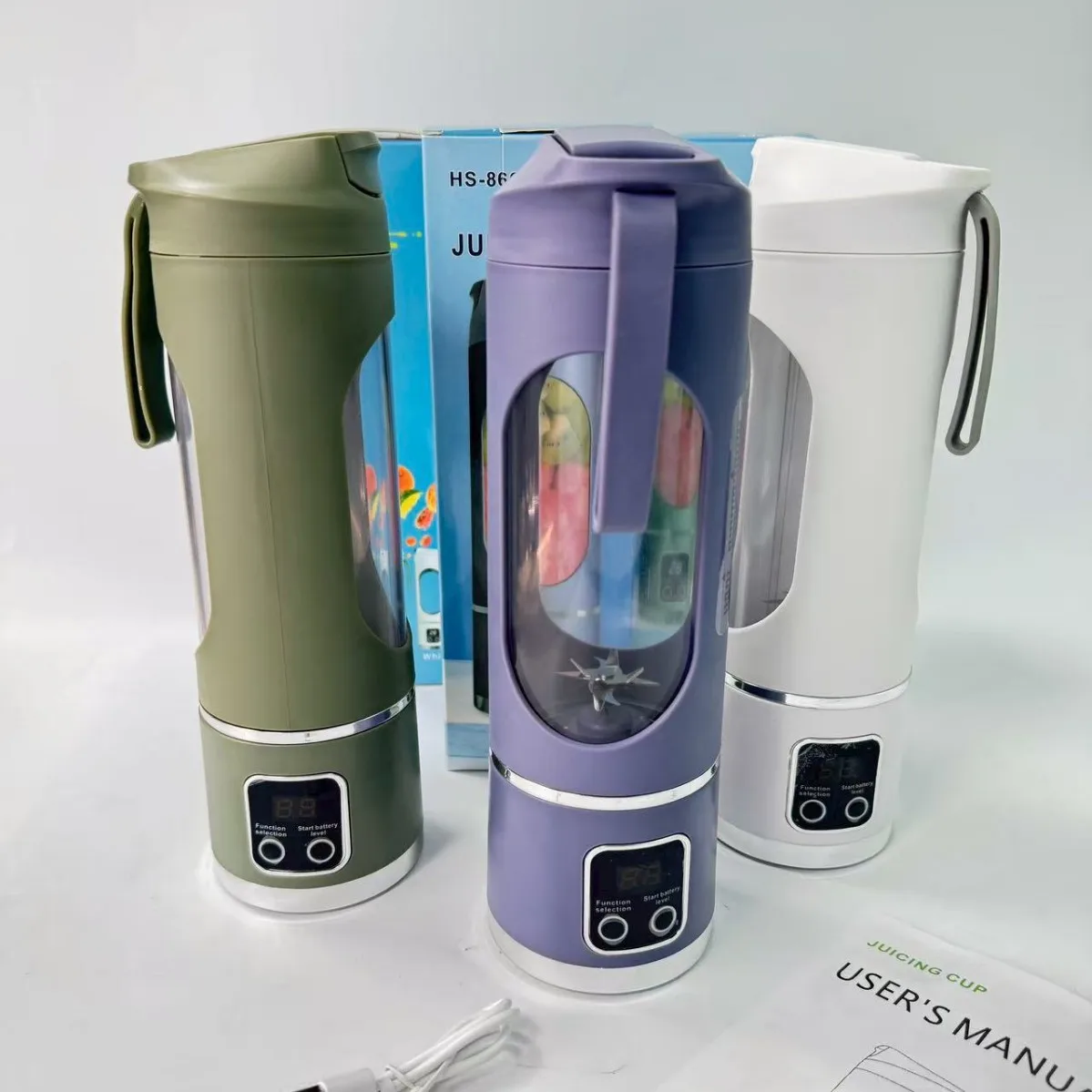 Juicing Cup Composite 12 Knife Heads Fully Automatic Household Crushed Ice Charging Portable Juicer Outdoor Accompanying Cup
