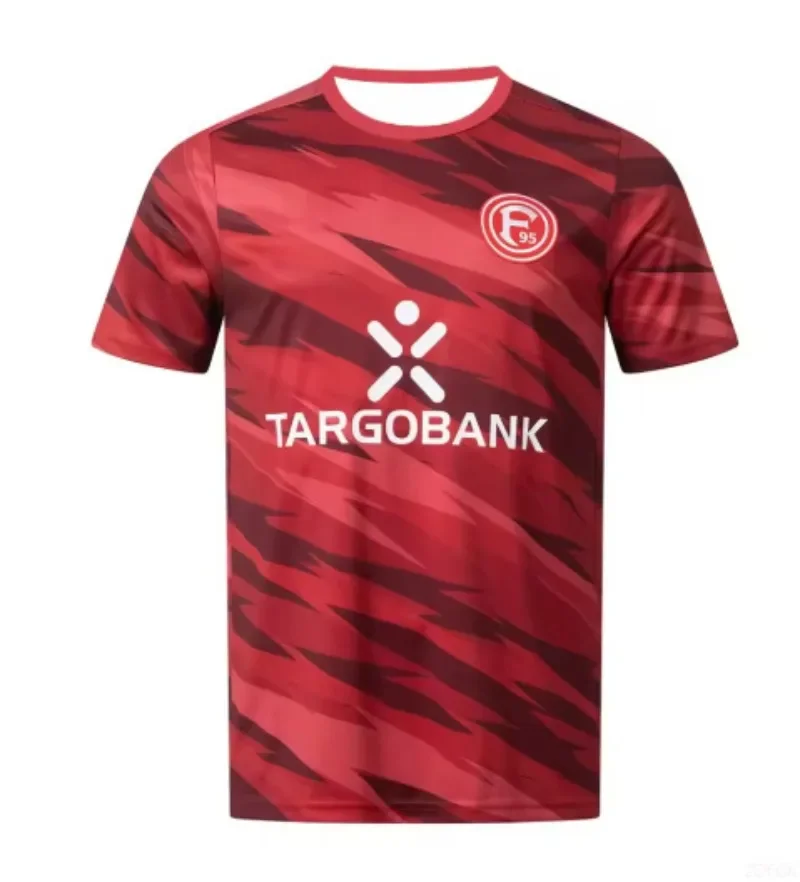 2025 Short Comic Soccer 3D Printing Dusseldorf Printed Training Soccer Uniform Men's and Women's Breathable T-shirt