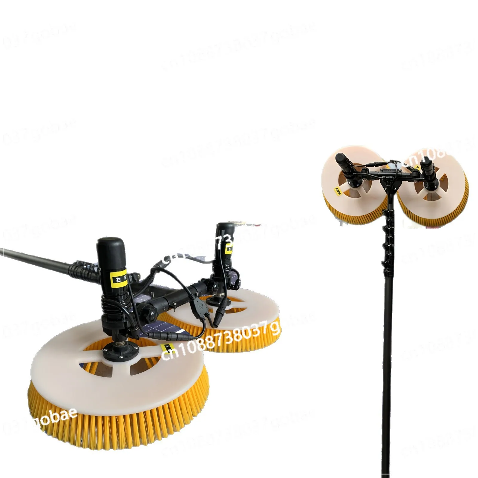 

Электрическая щетка для чистки фотоэлектрических панелей, ручная машина для очистки фотоэлектрических панелей с двойным питанием