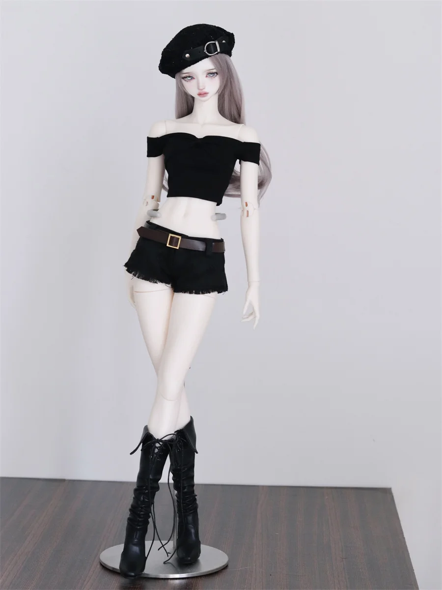 BJD Doll Clothes Short Sets Toys 1/3 1/4 Elegant Girls Black Dance High-level Simple Daily Date Gifts Black Doll Accessories