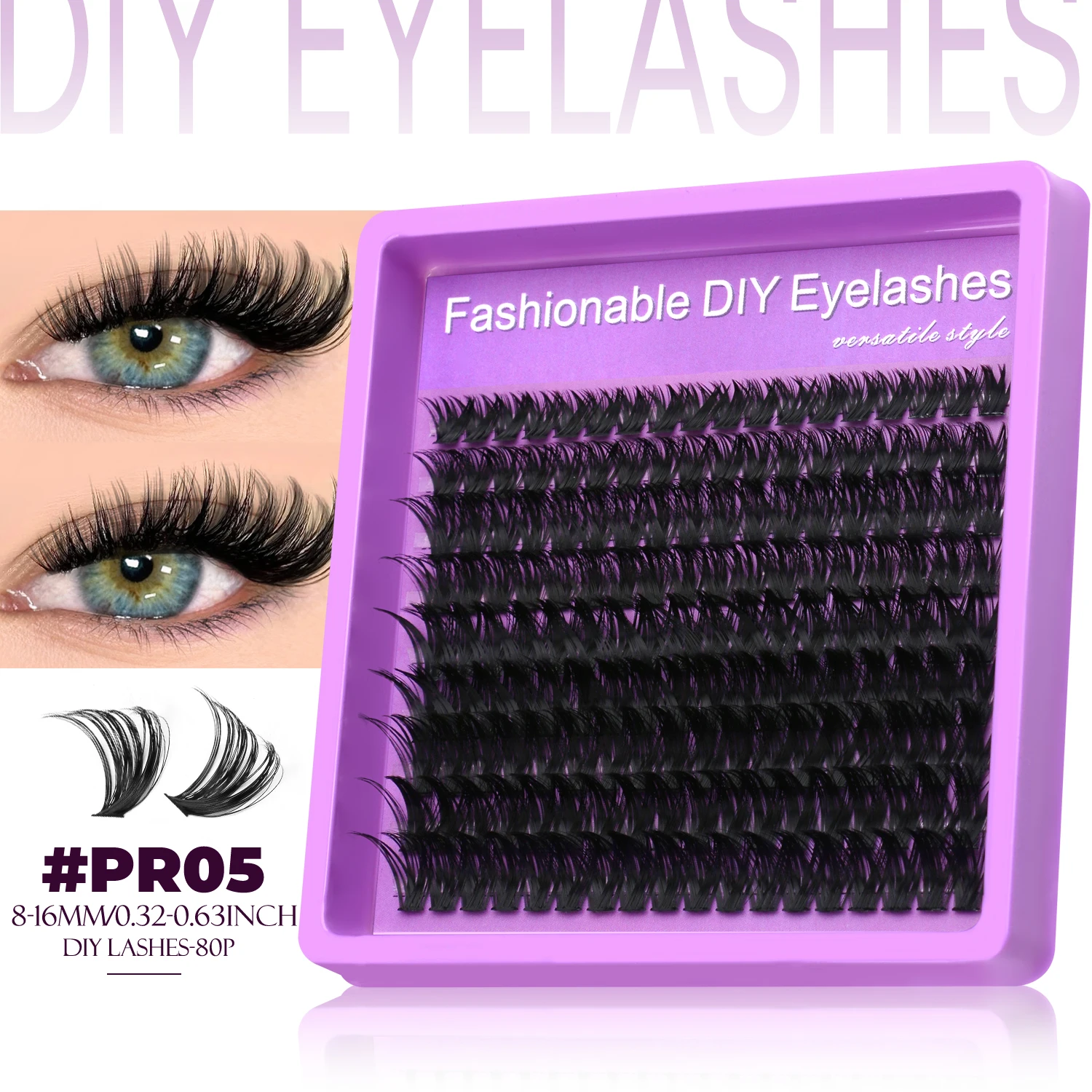 Fluffy Lash Clusters DIY Spiky Cluster Lashes
