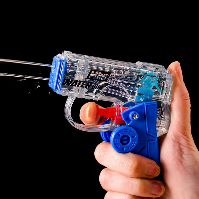 2 IN 1 Manual Water Gun Fingertip Gyroscope Fidget Toy Summer Pool Party Beach Shooting Games Outdoor Toys Gifts for Boys Girls