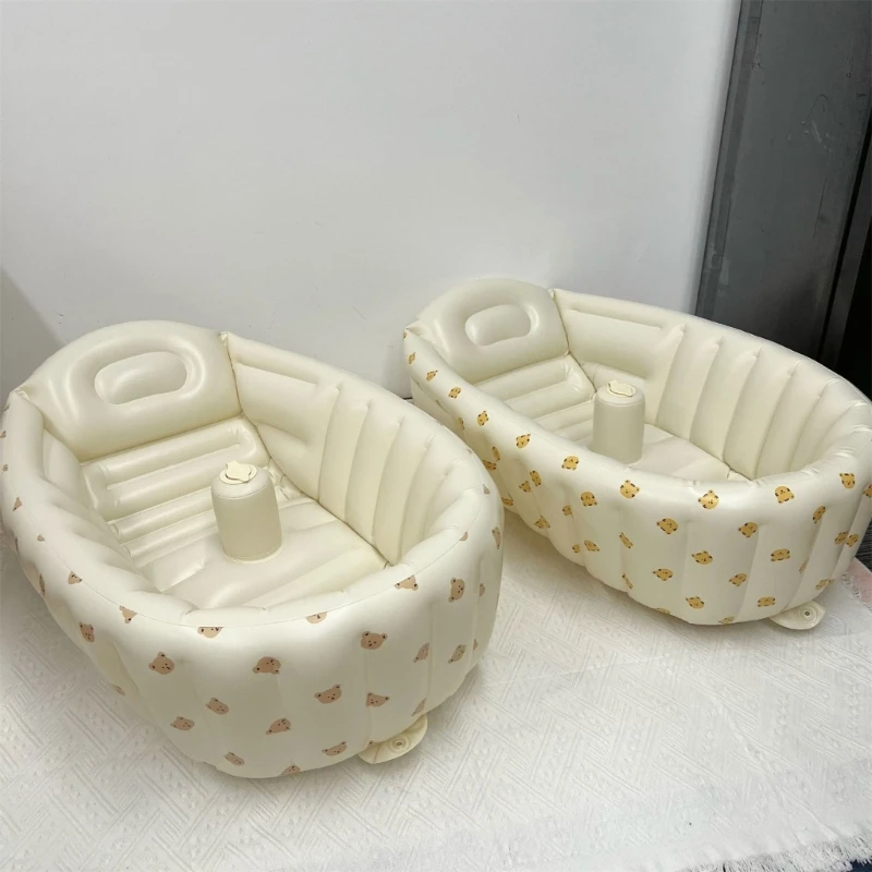 Folding Paddling Pool for Baby Portable Inflatable Bathtub Newborn Travel Gear